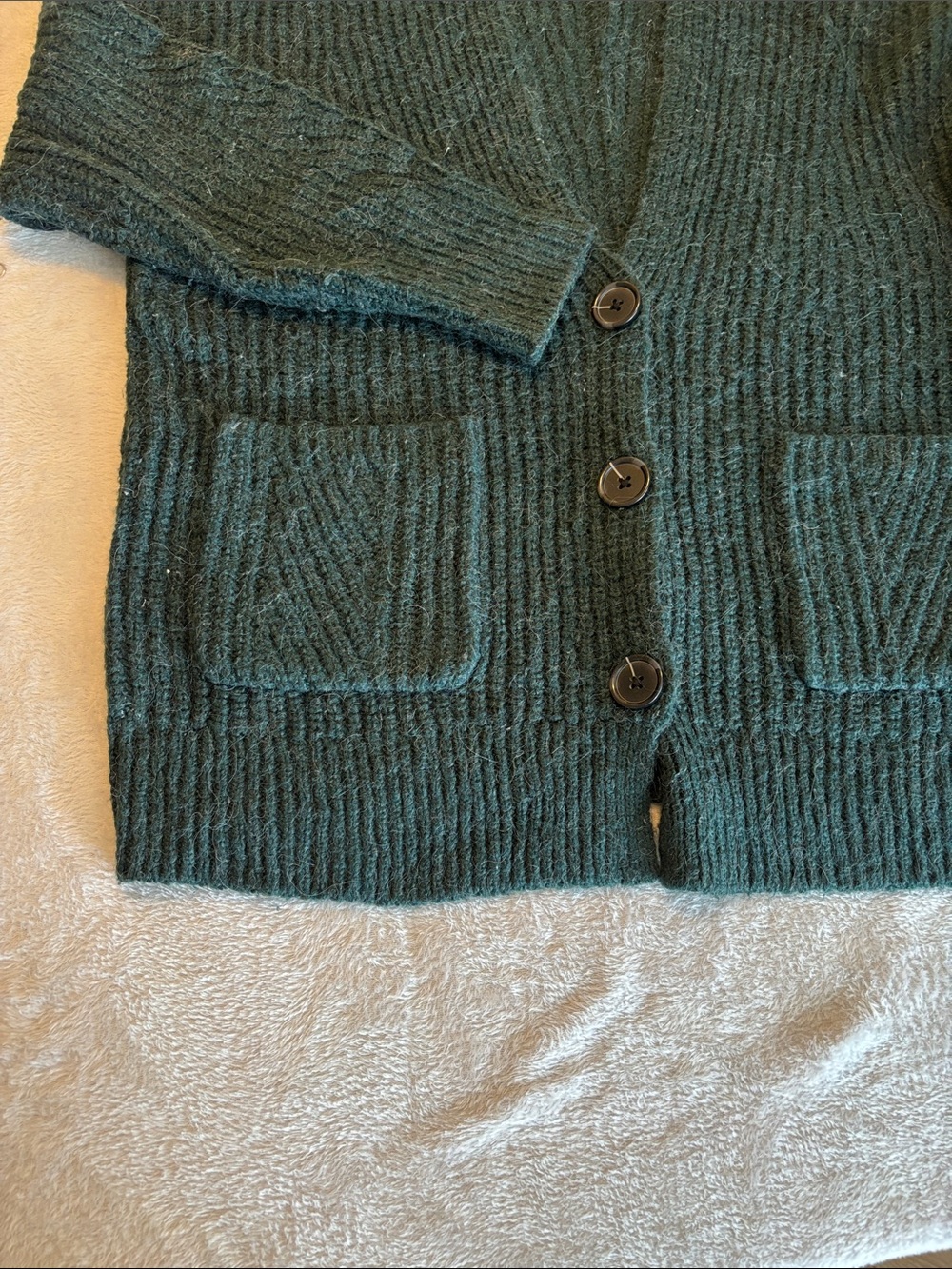 Max Studio Chunky Knit Alpaca Wool Blend Oversized Cardigan Women’s L EUC - Picture 7 of 9